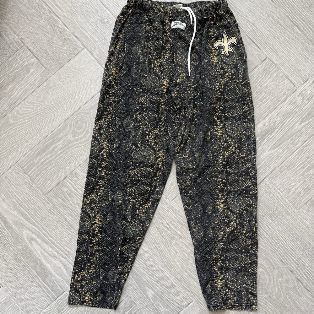 Zubaz NFL Unisex Adult New Orleans Saints Pants Size XL